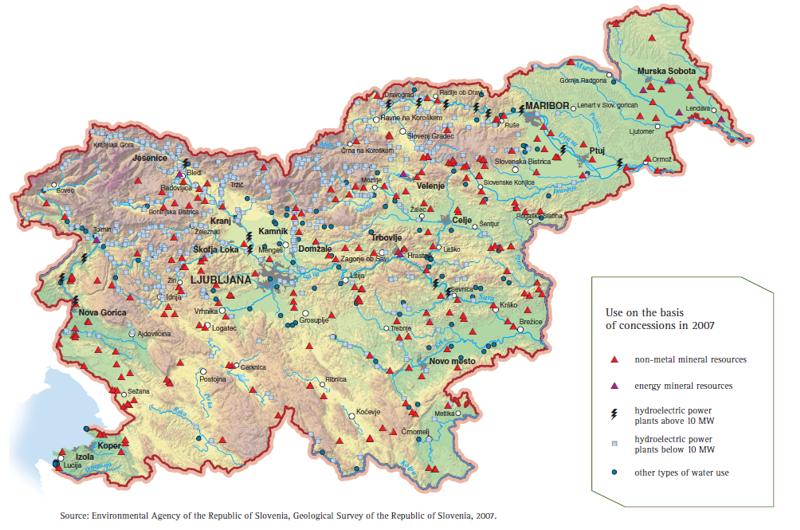 Natural resources: Large and small hydroelectric stations